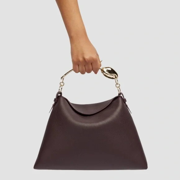 ERDEM 'Large Bloom' Bag in Malbec Grain Leather - MSRP $2995 - NWT - SAVE $1000 - Picture 9 of 10